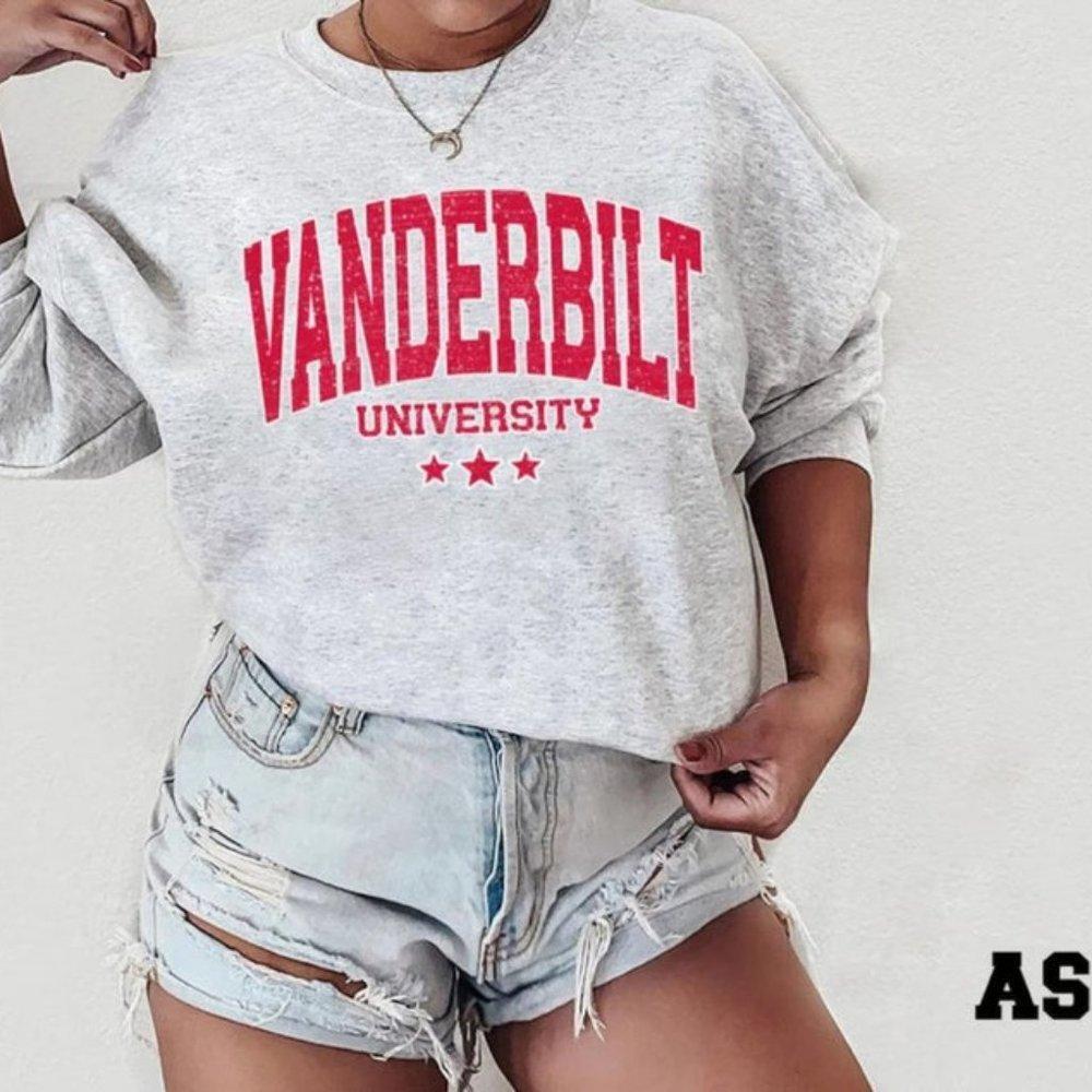 Vanderbilt University Vintage Style Sweatshirt, Vanderbilt University